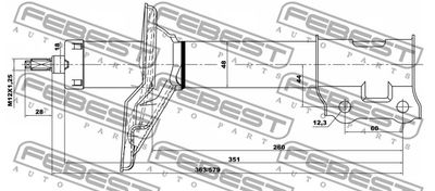 Амортизатор задний левый FEBEST 12667890RL