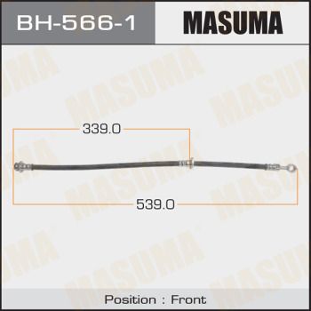 Шланг тормозной передний правый Masuma BH5661