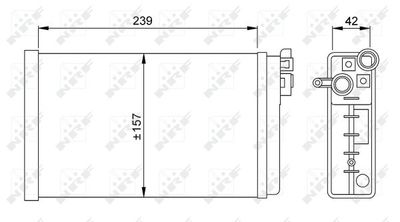Радиатор отопителя NRF 58640