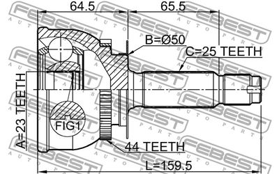ШРУС наружный FEBEST 1210MATA44