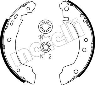 Колодки тормозные барабанные METELLI 530283