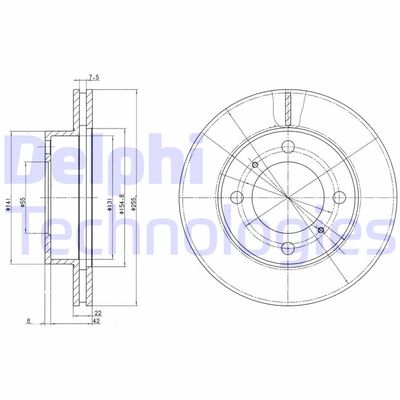 Диск тормозной DELPHI BG2891