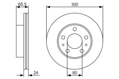 Диск тормозной BOSCH 0986479R86