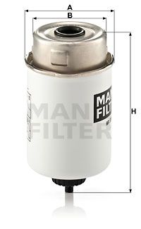 Фильтр топливный MANN-FILTER WK8015