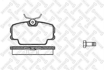 Колодки тормозные дисковые передние STELLOX 156010SX