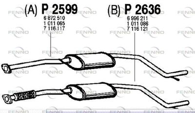 Глушитель задняя часть POLMOSTROW 2636