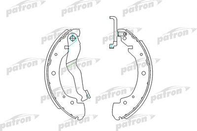 Колодки тормозные барабанные PATRON PSP428