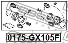 Ремкомплект тормозного суппорта FEBEST 0175GX105F