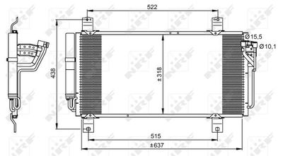 Радиатор кондиционера с осушителем NRF 35949