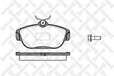 Колодки тормозные дисковые передние STELLOX 379000SX