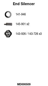 Глушитель задняя часть POLMOSTROW 1325