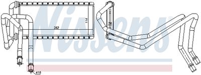 Радиатор отопителя NISSENS 73002