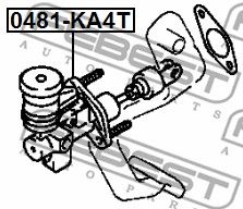 Цилиндр сцепления главный FEBEST 0481KA4T