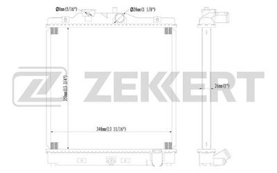 Радиатор охлаждения двигателя Zekkert MK1056