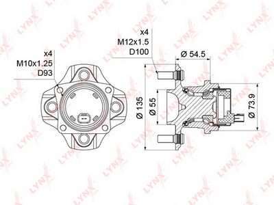 Подшипник ступицы GMB GH32585