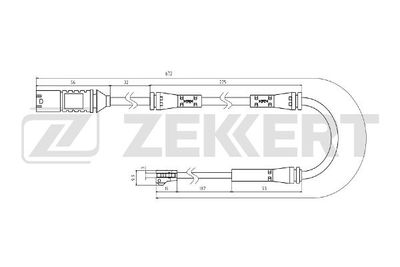 Датчик износа тормозных колодок Zekkert BS8082