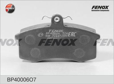 Колодки тормозные дисковые FENOX BP40006O7