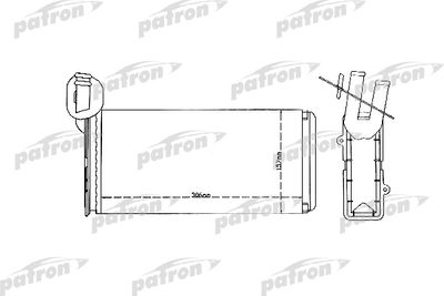 Радиатор отопителя PATRON PRS2079