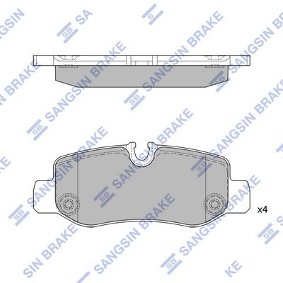 Колодки тормозные дисковые SANGSIN SP4130