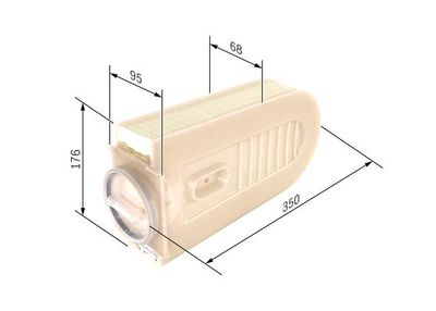 Фильтр воздушный BOSCH F026400432