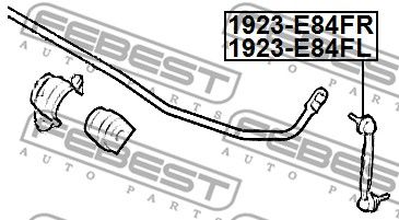 Тяга стабилизатора задняя правая FEBEST 1923E84FR
