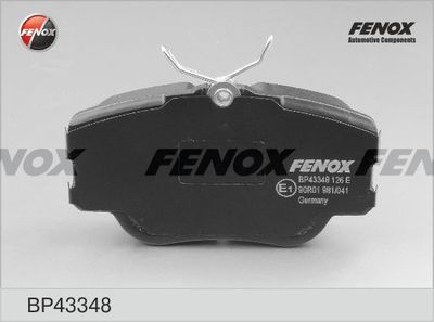 Колодки тормозные передние FENOX BP43348