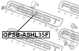 Втулка стабилизатора переднего FEBEST OPSBASHL35F