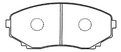 Колодки тормозные дисковые передние AKYOTO AKD1191