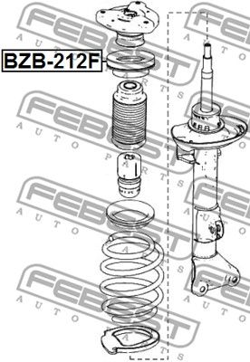 Подшипник передней опоры амортизатора FEBEST BZB212F
