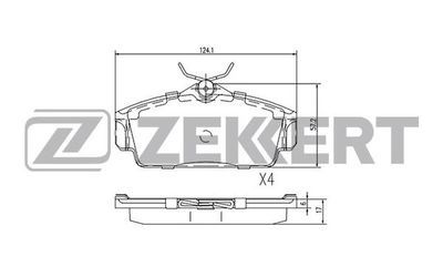 Колодки тормозные дисковые передние Zekkert BS2313
