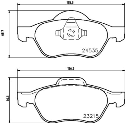 Колодки тормозные дисковые передние Mintex MDB2883