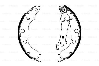 Колодки тормозные барабанные BOSCH 0986487699