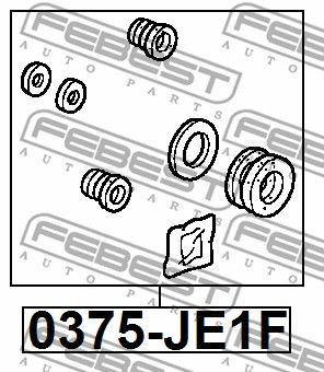 Ремкомплект суппорта тормозного FEBEST 0375JE1F
