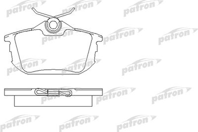 Колодки тормозные дисковые задние PATRON PBP1095