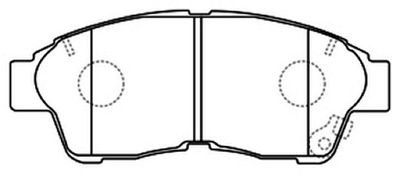 Колодки тормозные дисковые передние AKYOTO AKD1322