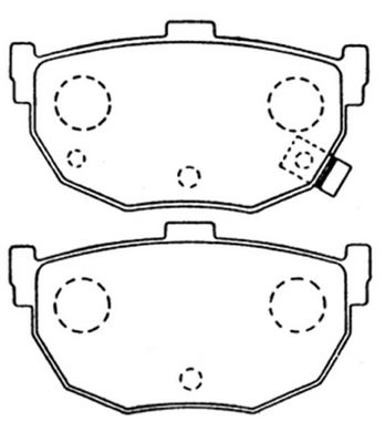 Колодки тормозные дисковые AKYOTO AKD2130