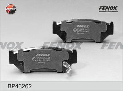 Колодки тормозные передние FENOX BP43262