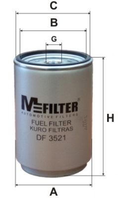 Фильтр топливный M-Filter DF3521