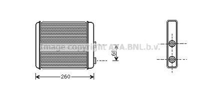 Радиатор отопителя AVA OL6259