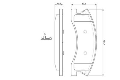 Колодки тормозные дисковые передние BOSCH 0986424823