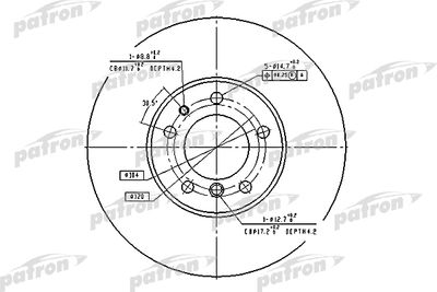 Диск тормозной передний PATRON PBD2687