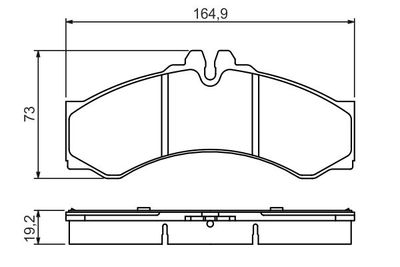 Колодки тормозные дисковые передние BOSCH 0986424832