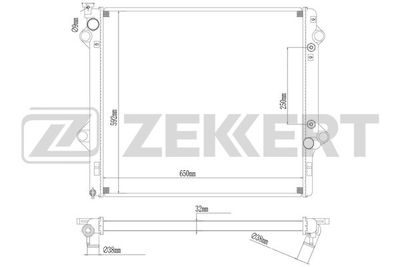 Радиатор охлаждения двигателя Zekkert MK1006