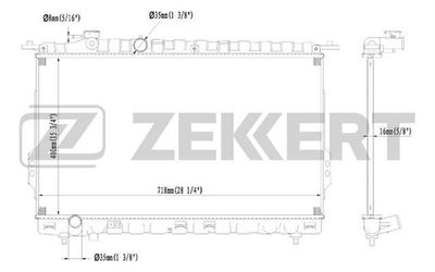 Радиатор охлаждения двигателя Zekkert MK1119