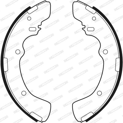 Колодки тормозные задние барабанные FTH FSB329