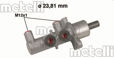 Цилиндр тормозной главный METELLI 050567