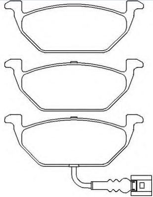 Колодки тормозные дисковые передние AKYOTO AKD1325