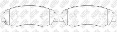 Колодки тормозные передние NIBK PN8802