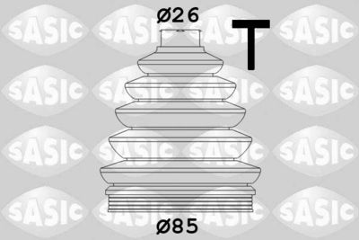 Пыльник ШРУС SASIC 1906038