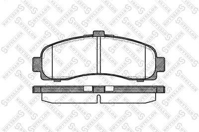 Колодки тормозные дисковые передние STELLOX 442010BSX